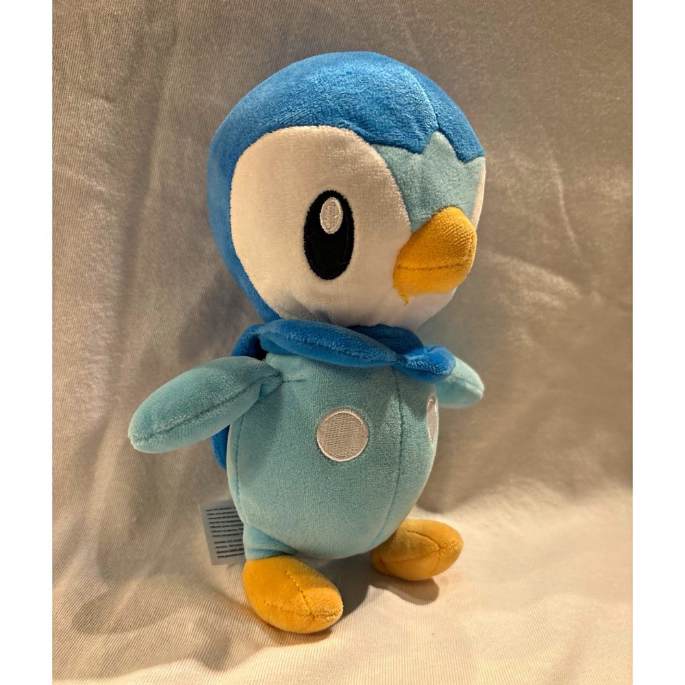 Pokémon Piplup Plush 8" Jazwares 2022 Blue Penguin Nintendo Stuffed Animal